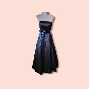 Bill Levkoff black satin dress - size 2